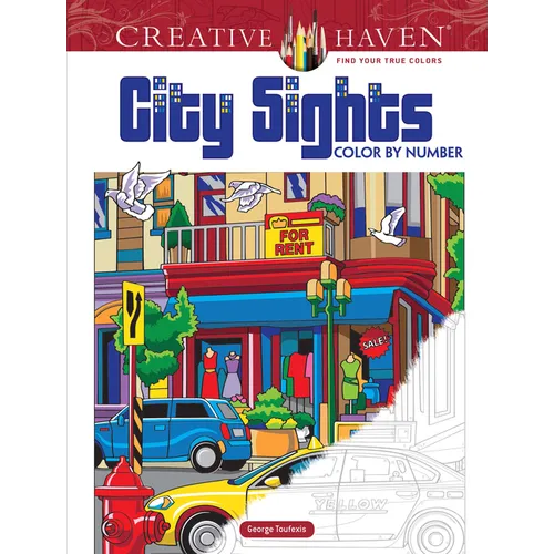 Creative Haven City Sights Color by Number