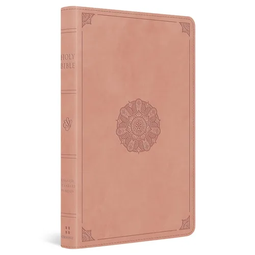 ESV Thinline Bible, Thumb Indexed (Trutone, Blush Rose, Emblem Design)