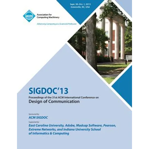 Sigdoc 13 Proceedings of the 31st ACM International Conference on Design of Communication