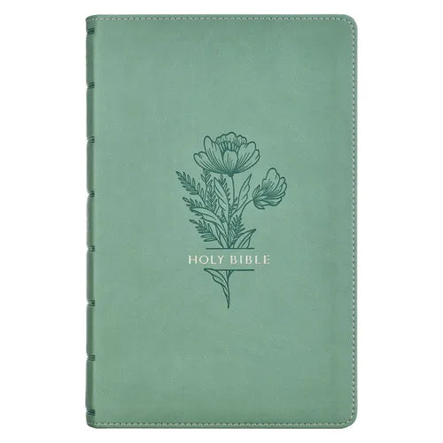 KJV Bible Giant Print Faux Leather, Teal