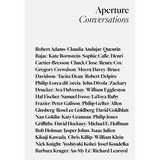 Aperture Conversations: 1985 to the Present - Hardcover
