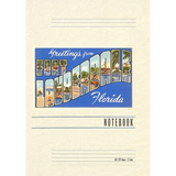 Vintage Lined Notebook Greetings from Ft. Lauderdale, Florida