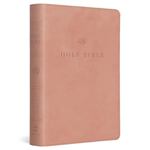 ESV Large Print Compact Bible, Red Letter (Trutone, Blush Rose)