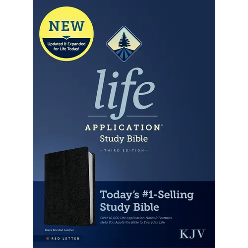 KJV Life Application Study Bible, Third Edition (Bonded Leather, Black, Red Letter)