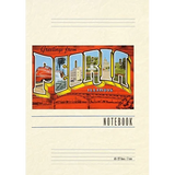 Vintage Lined Notebook Greetings from Peoria, Illinois - Paperback