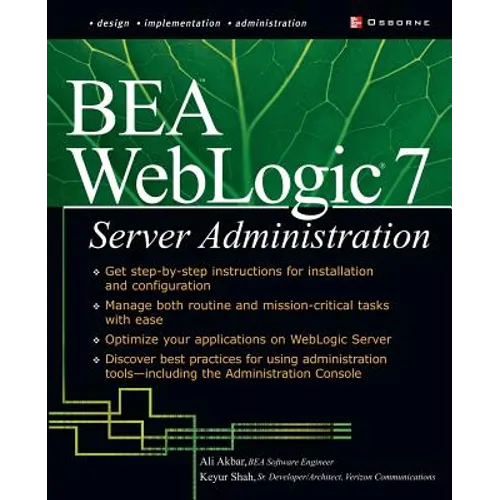 Bea Weblogic 7 Server Administration