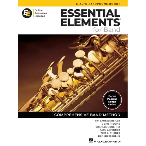 Essential Elements for Band - Eb Alto Saxophone Book 1 with Eei Online Resources Eb Alto Sax Method Songbook and Sheet Music for School Band Students
