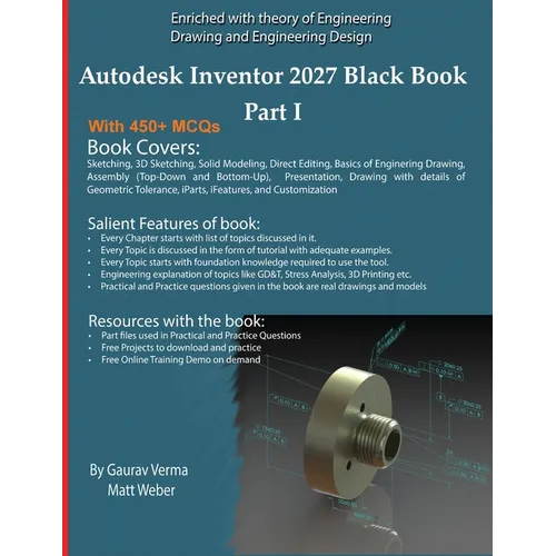 Autodesk Inventor 2027 Black Book Part I