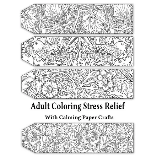 Adult Coloring Stress Relief with Calming Paper Crafts: Adult Coloring Stress Relief #1