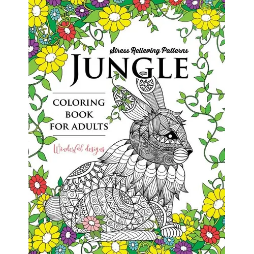 Jungle coloring book: An Animals Adult coloring Book