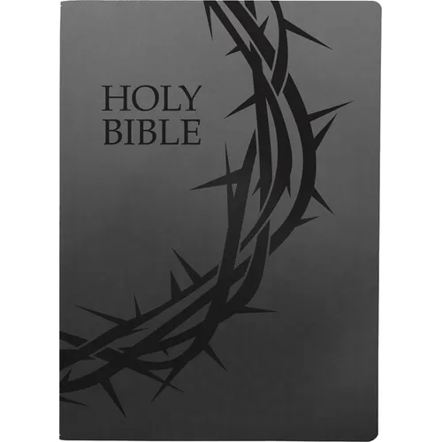 Kjver Holy Bible, Crown of Thorns Design, Large Print, Black Ultrasoft