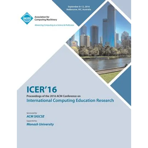 ICER 16 2016 International Computing Education Research Conference