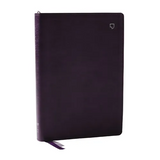 Net Bible, Large Print Thinline with Cross References, Purple Leathersoft, Comfort Print (Thumb Indexed)