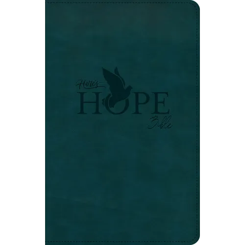 CSB Here's Hope Bible, Dark Teal Leathertouch
