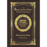 Large Print - The King James Bible - The New Testament, Volume 1 of 2 - Grand Type Collector's Edition - Matte Hardcover with Dust Jacket - Hardcover