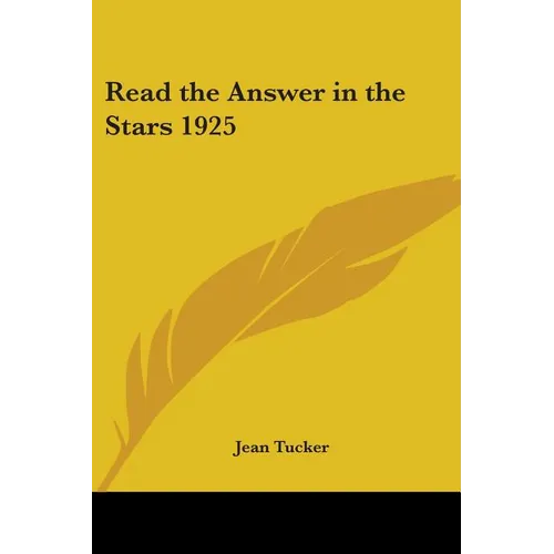 Read the Answer in the Stars 1925