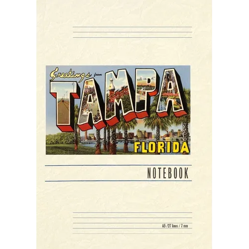 Vintage Lined Notebook Greetings from Tampa, Florida