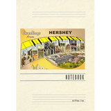 Vintage Lined Notebook Greetings from Hershey, Pennsylvania