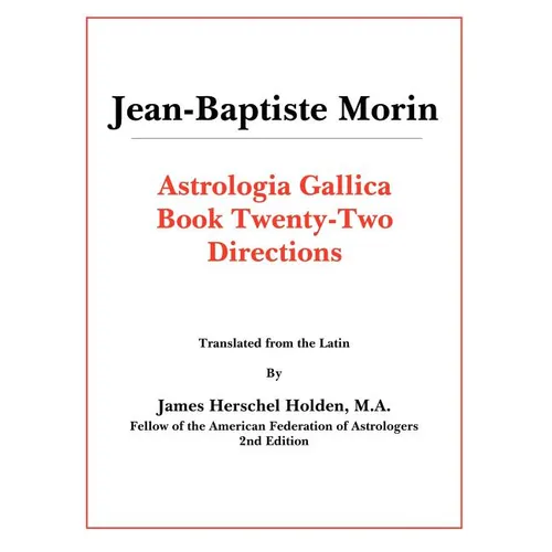 Astrologia Gallica Book 22