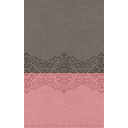 Niv, Quest Study Bible, Leathersoft, Gray/Pink, Thumb Indexed, Comfort Print: The Only Q and A Study Bible