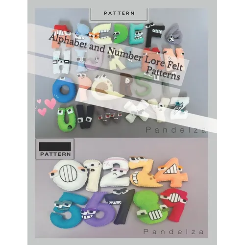Alphabet and Number Lore Felt Patterns