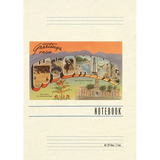 Vintage Lined Notebook Greetings from Wyoming - Paperback
