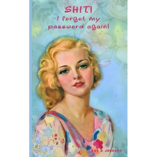 Shit! I forgot my password again!: Internet security password with 312 sections for internet passwords for addresses and usernames, humorous cover A-Z
