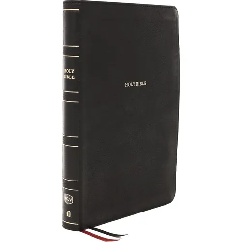 Nkjv, Reference Bible, Center-Column Giant Print, Leathersoft, Black, Red Letter Edition, Thumb Indexed, Comfort Print: Holy Bible, New King James Ver