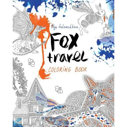 Fox travel: Coloring book