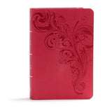 KJV Large Print Compact Reference Bible, Pink Leathertouch - Imitation Leather